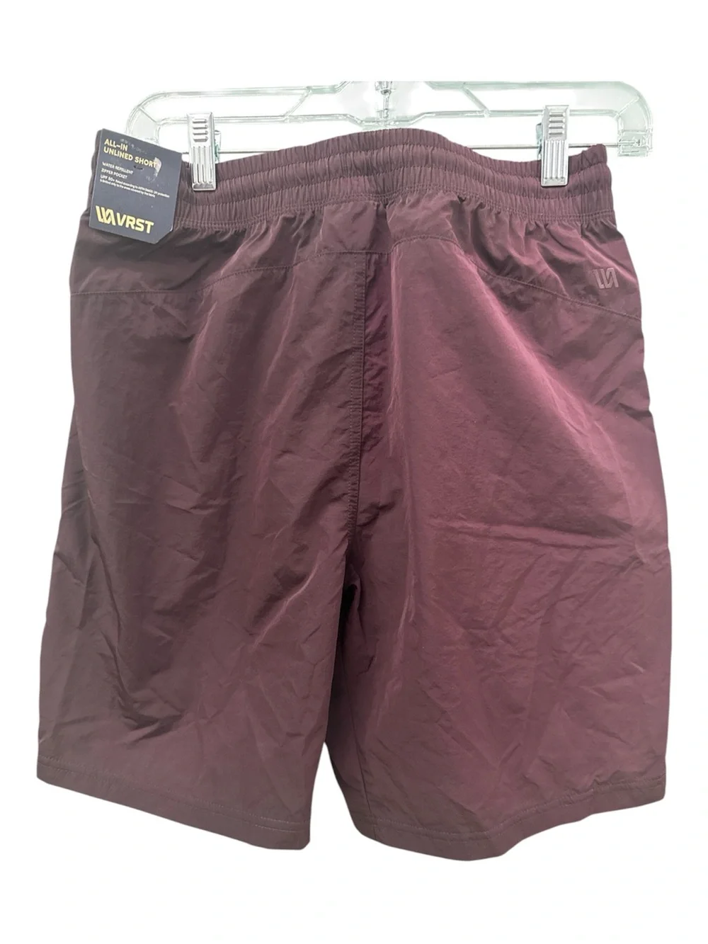 Men's Elastic Waist Performance Shorts - Burgundy